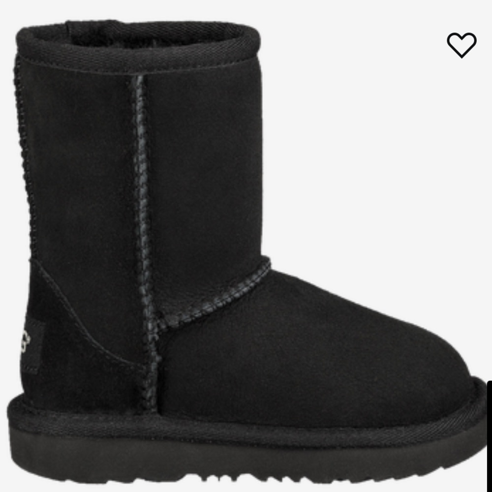 Brand new; never worn Toddler size 8 Black Ugg’s